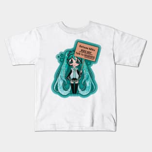 Anti Fascist Miku Kids T-Shirt